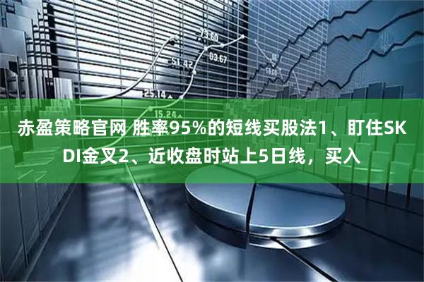 赤盈策略官网 胜率95%的短线买股法1、盯住SKDI金叉2、近收盘时站上5日线,买入